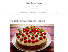 Tablet Screenshot of kuchenform.org